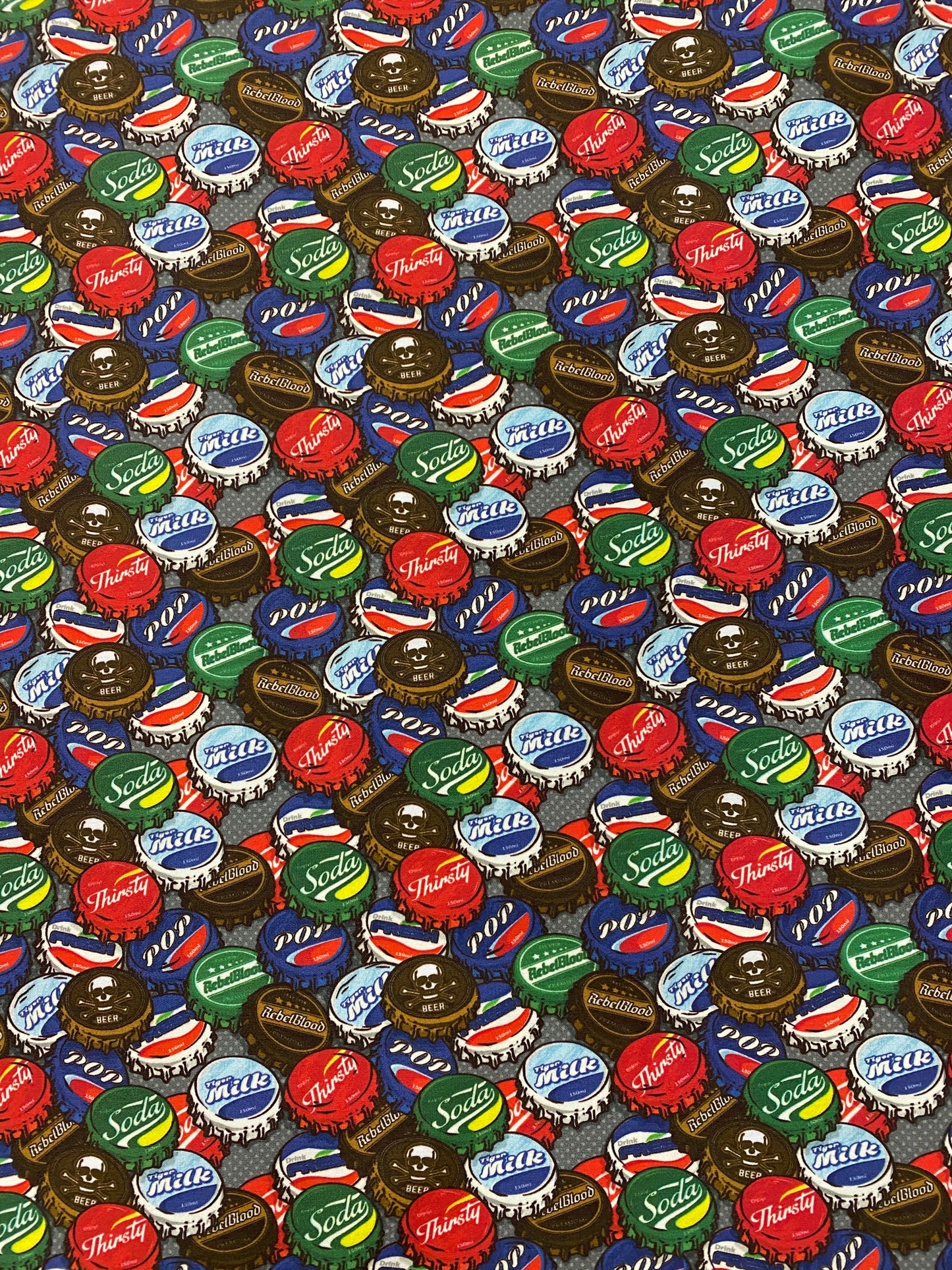 RASO COTONE STAMPA DIGITALE TAPPI DI BOTTIGLIA