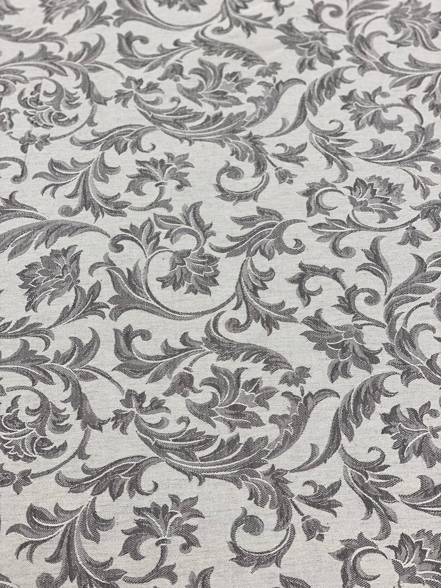 TESSUTO DAMASCATO GRIGIO DOUBLE FACE