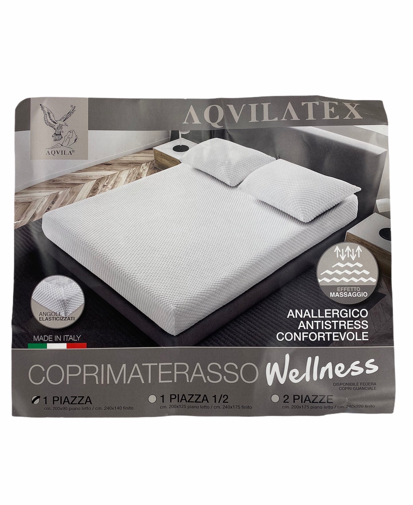 COPRIMATERASSO WELLNESS 1 PIAZZA